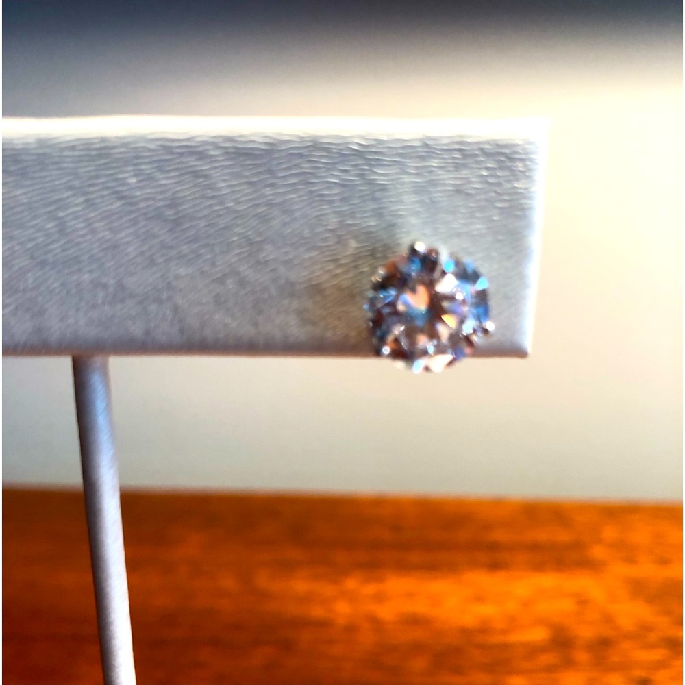 6 carat CZ diamond studs